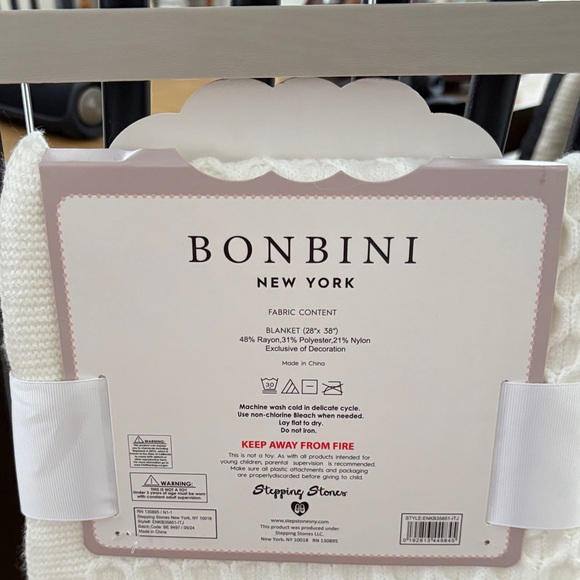 Bonbini White Baby Blanket - Picture 6 of 7